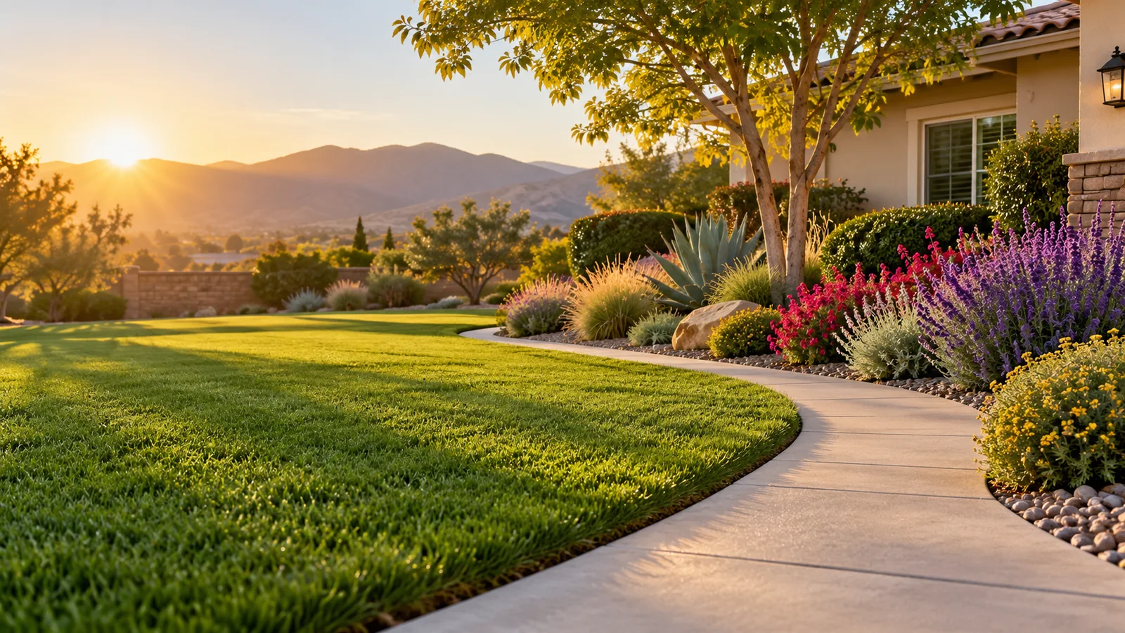 Illustrative first-visit yard reset